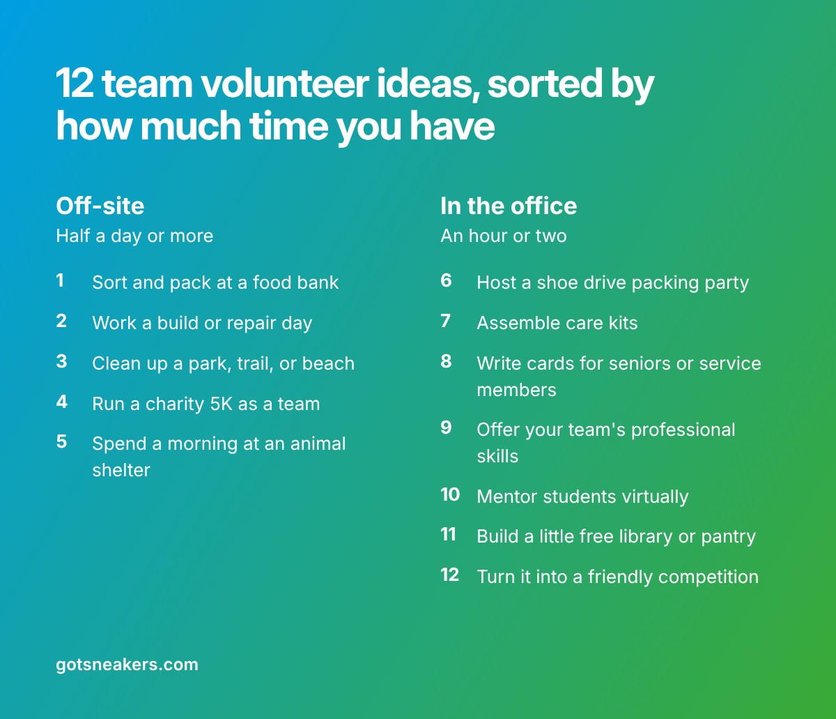 12 Team Building Volunteer Ideas for Any Office